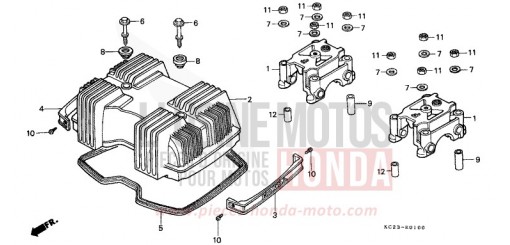 COUVERCLE DE CULASSE CM125CJ de 1988